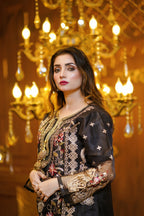 3PC-Stich| Embroidered dress-1022