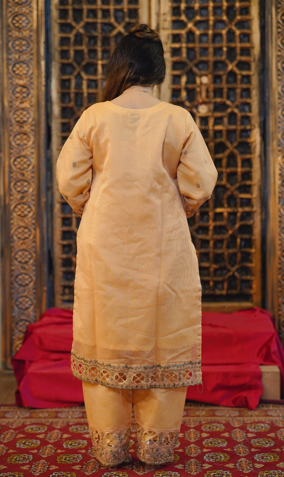 3PC-Stich| Embroidered dress-1023