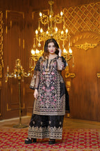 3PC-Stich| Embroidered dress-1022