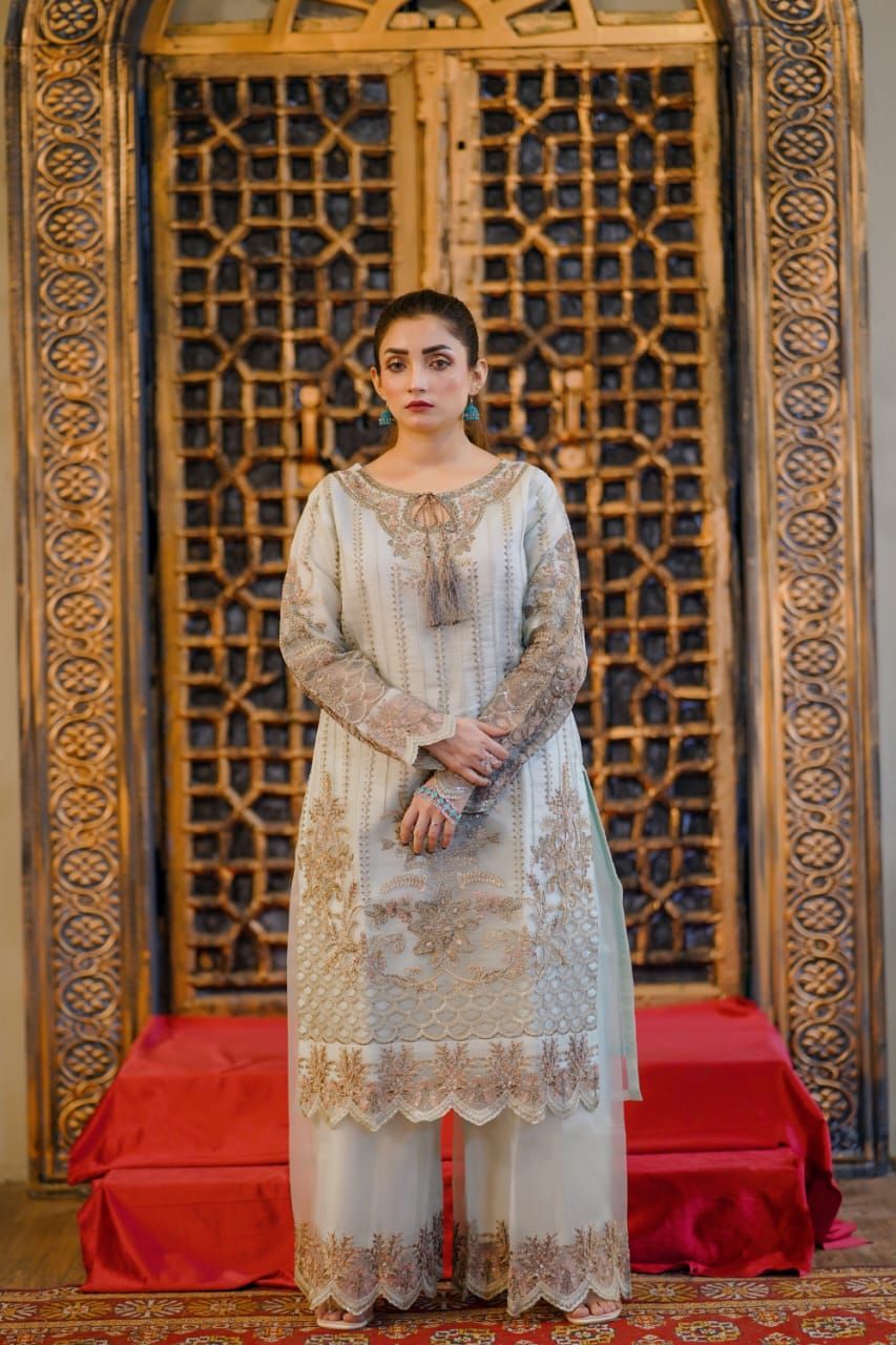 3PC-Stich| Embroidered dress -1021