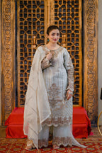 3PC-Stich| Embroidered dress -1021